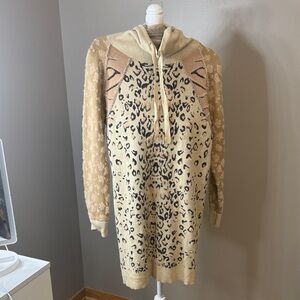 Leopard Print Midi Dress